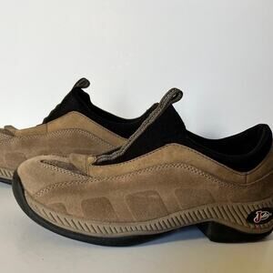 JUSTIN ankle boots, leather & suede slip on women’s size 5 1/2